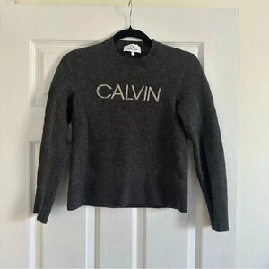 Size L Kids Calvin Klein 100% Wool and Cashmere Crew Neck Sweater